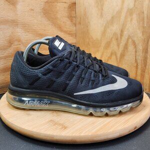 Nike Air Max 2016 Womens Black Running Shoes Sneakers Size 9